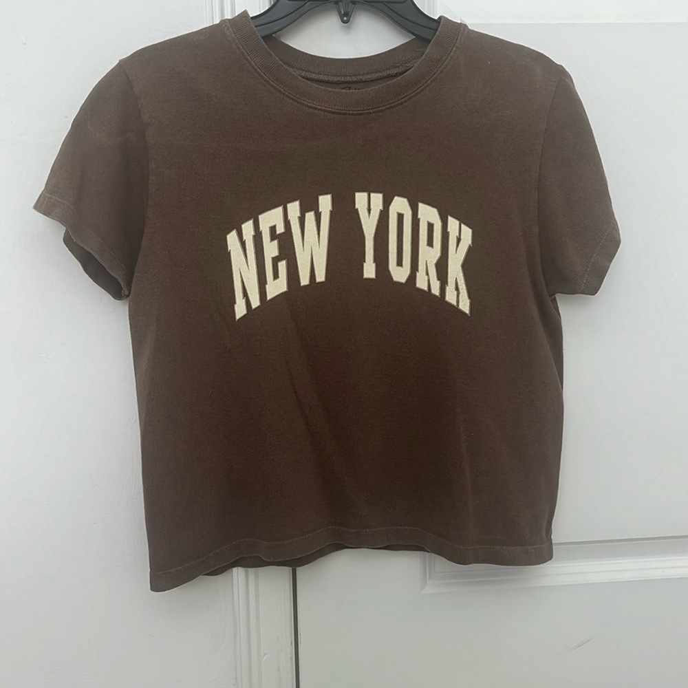 Brandy Melville/John Galt Brown t-shirt